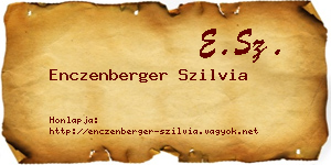 Enczenberger Szilvia névjegykártya