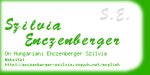 szilvia enczenberger business card